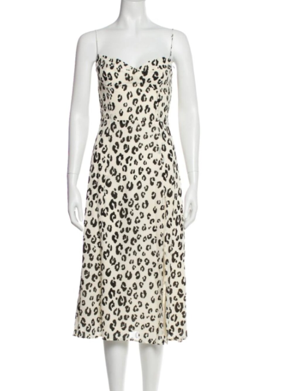 Reformation Leopard Print Slip Midi Dress – Size 6